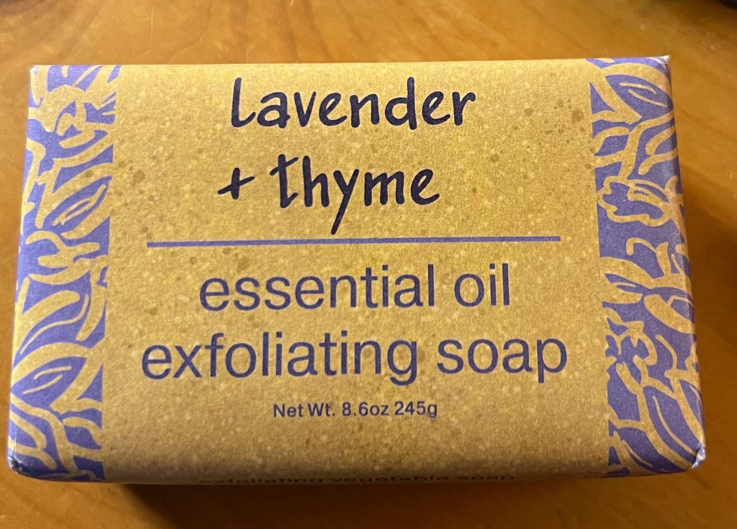 Greenwich Bay Trading Co, Lavender and Thyme Essential Oil Exfoliating Bath Bar Soap, Set of 2, 8.6 Ounces Each