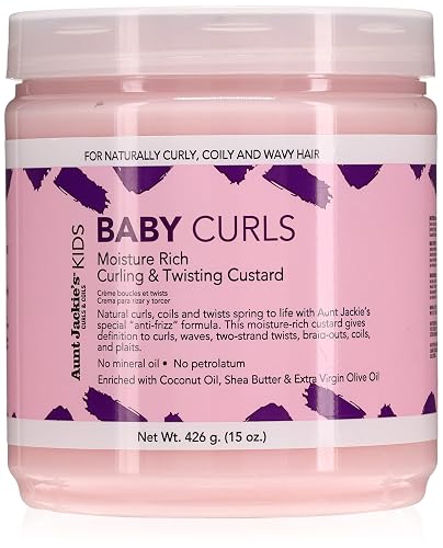 Aunt Jackie's Girls Baby Girl Curls Curling & Twisting Custard, 15 oz (Pack of 3)