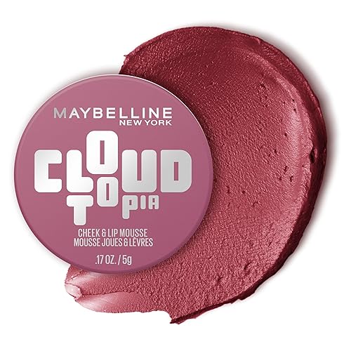 Maybelline Cloudtopia Blush for Cheeks and Lip Mousse, Ultra-Vivid, Pigmented Formula for Up to 14HR of Blush and Lip Makeup Color, Twilight Berry, 1