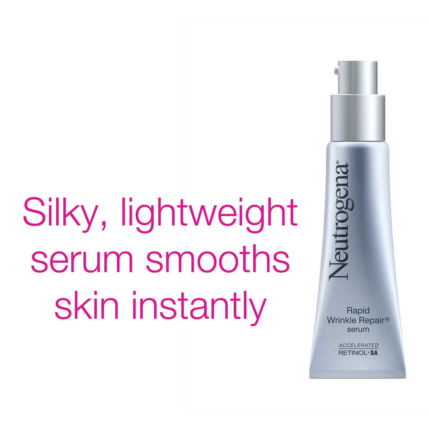 Neutrogena Rapid Wrinkle Repair Anti-Wrinkle Retinol Serum with Hyaluronic Acid & Glycerin - Anti-Aging Facial Serum for Wrinkles & Dark Circles, 1