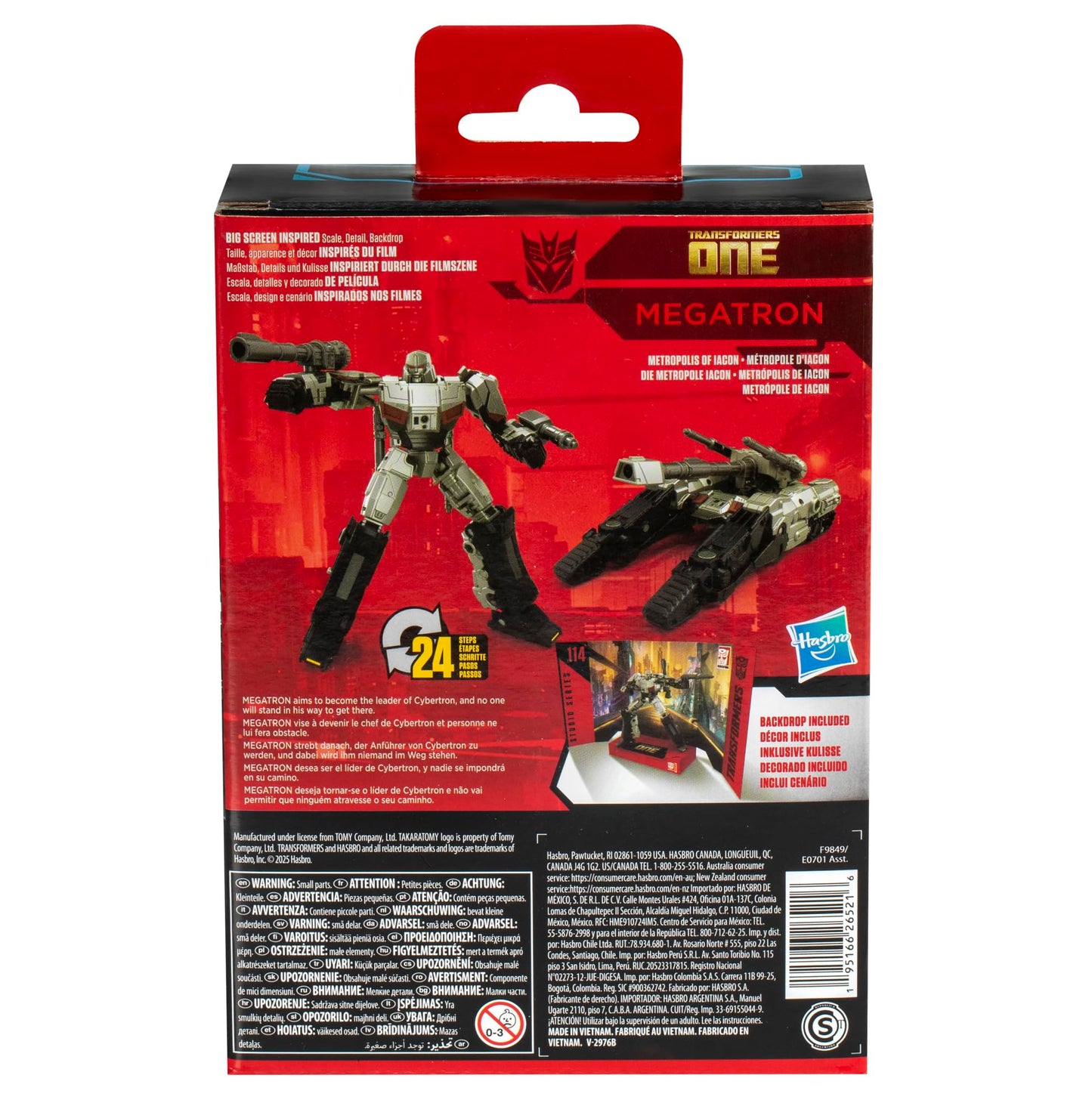 Transformers Toys Studio Series Deluxe One 114 Megatron, 4.5-inch Converting Action Figure, 8+