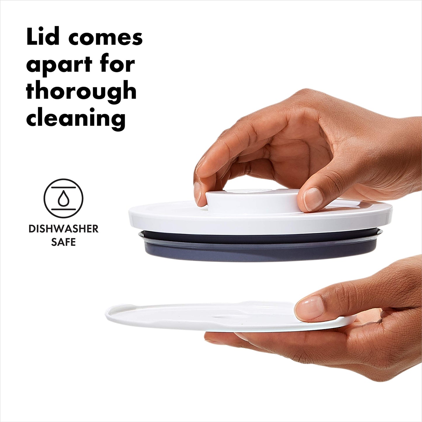 OXO Good Grips Round POP Container- 3.3 Qt for rice, pasta and more, White