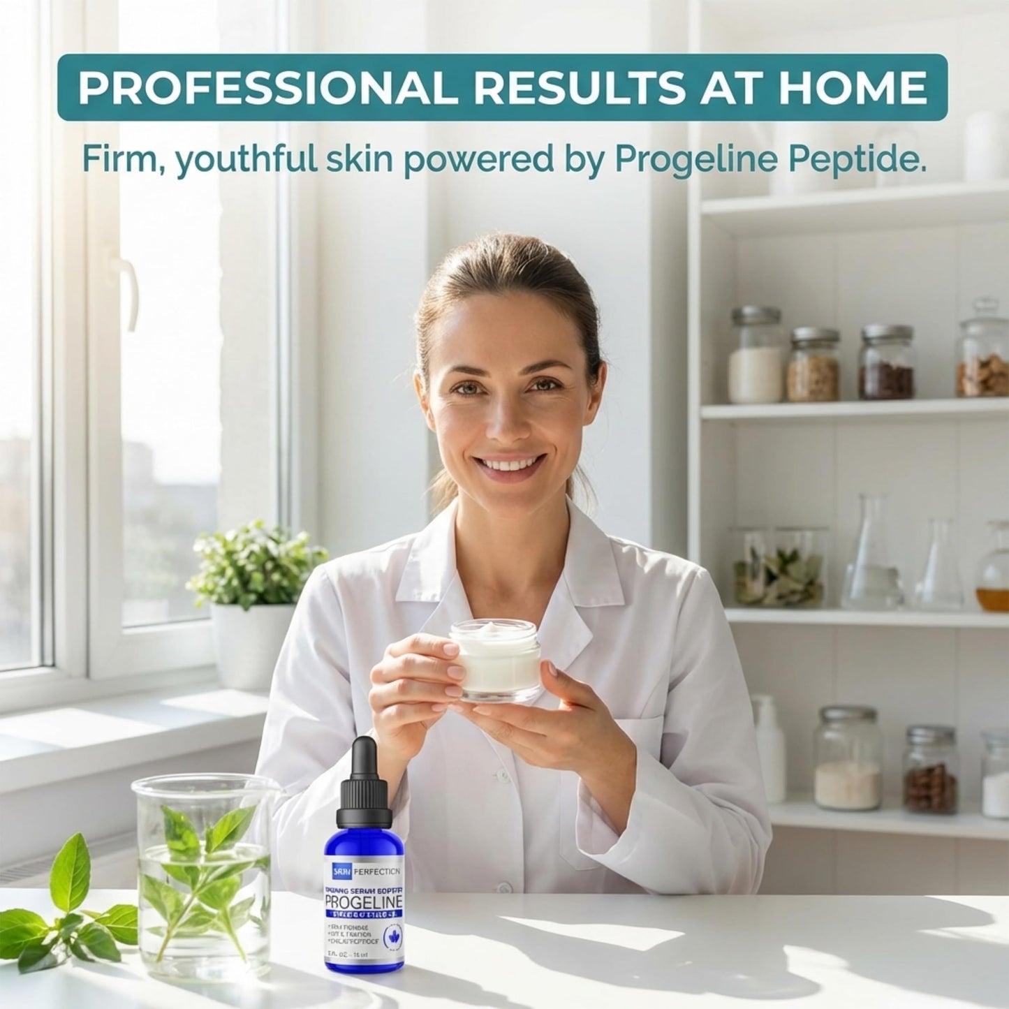 Skin Perfection Firming Serum Booster with Progeline Peptide Repair Serum Neck and Face Progeline Cream Upgrade Trifluoroacetyl Tripeptide-2