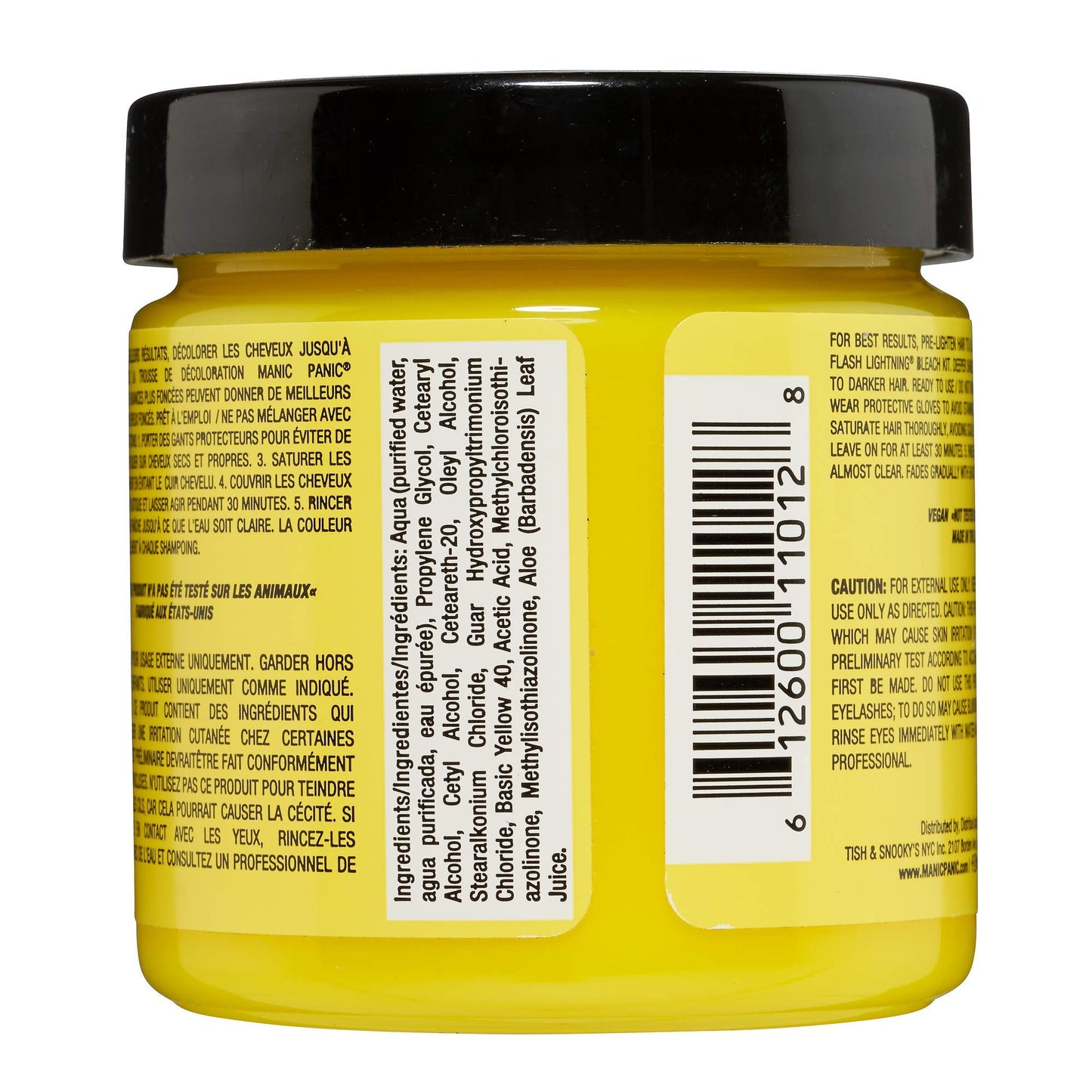 MANIC PANIC Classic Electric Banana Semi Permanent Hair Color - Bright Neon Yellow Hair Dye for Women & Men That Lasts 4-6 Weeks - Vegan, Ammonia