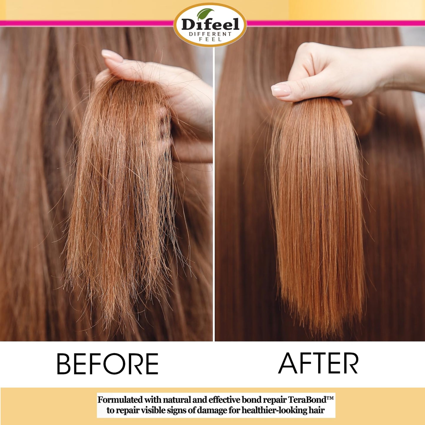 Difeel Bond & Repair Miracle Hair Oil 1.65 oz. - Deep Bond Restore Treatment Oil for Hair, Nourishing Oil Hair Treatment for Dry, Damaged Hair