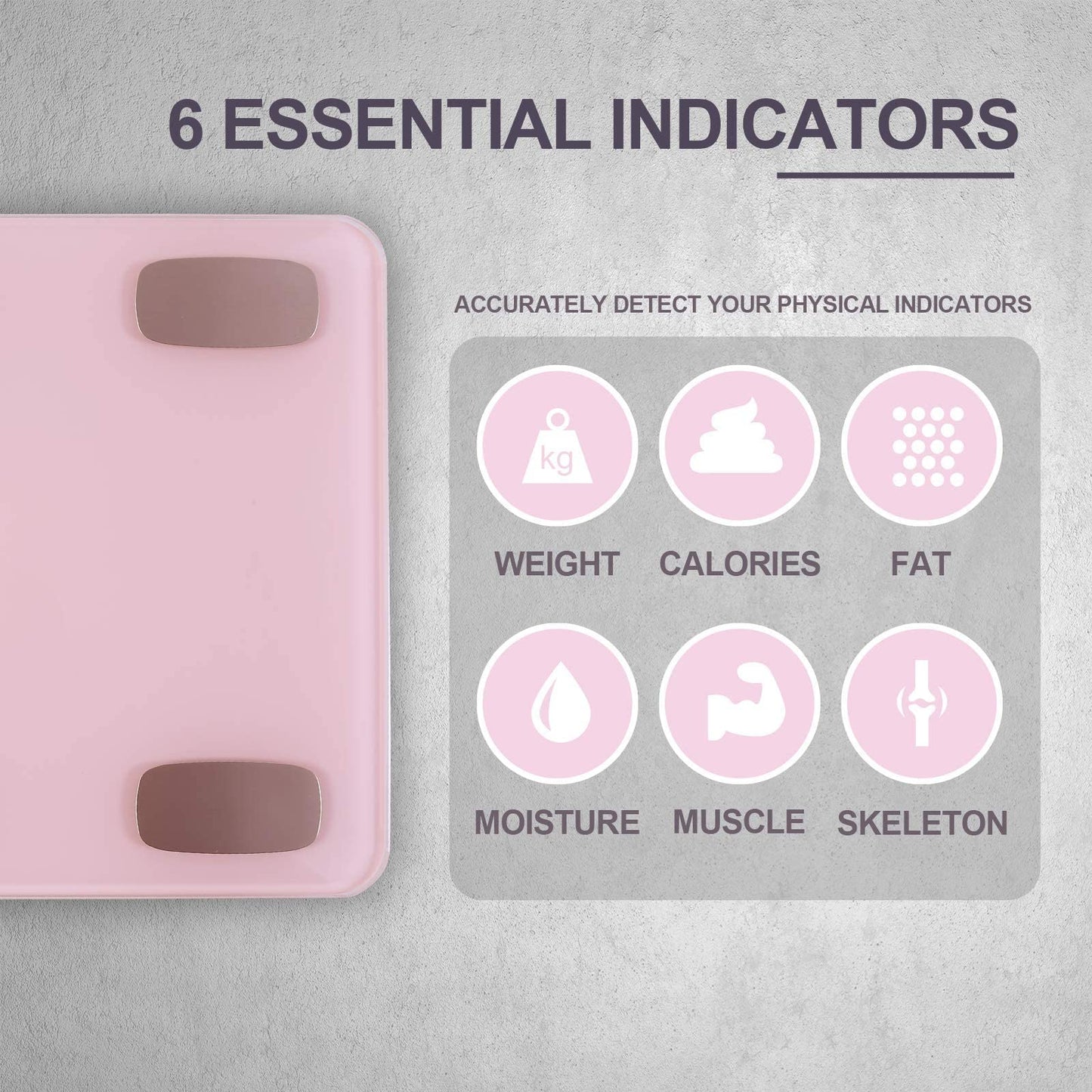 Uten Smart Scale for Body Weight, Digital Bathroom Weighing Wireless Scales with Body Fat and Water Weight for People, Bluetooth BMI Electronic Body…