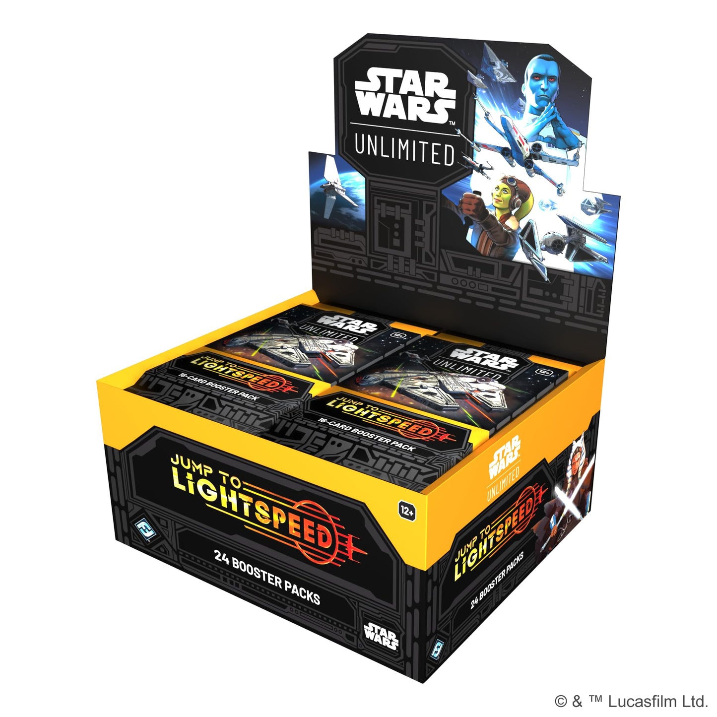 Asmodee Star Wars: Unlimited TCG Jump to Lightspeed Booster Display (Set of 24 Booster Packs) - Trading Card Game for Kids & Adults, Ages 12+, 2+…