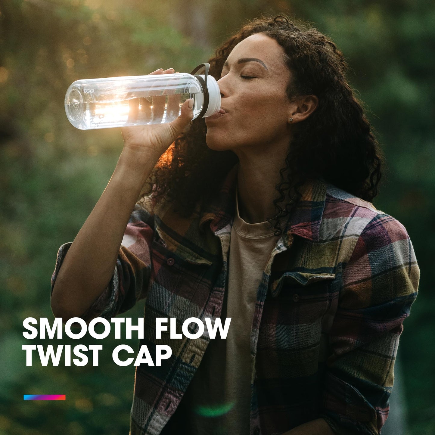 HydraPak Recon Twist & Sip - Wide Mouth Recycled Plastic Water Bottle (24oz or 32oz) - Eco Friendly, BPA Free, Easy Carry, 24oz/750ml, Clear/Iris…