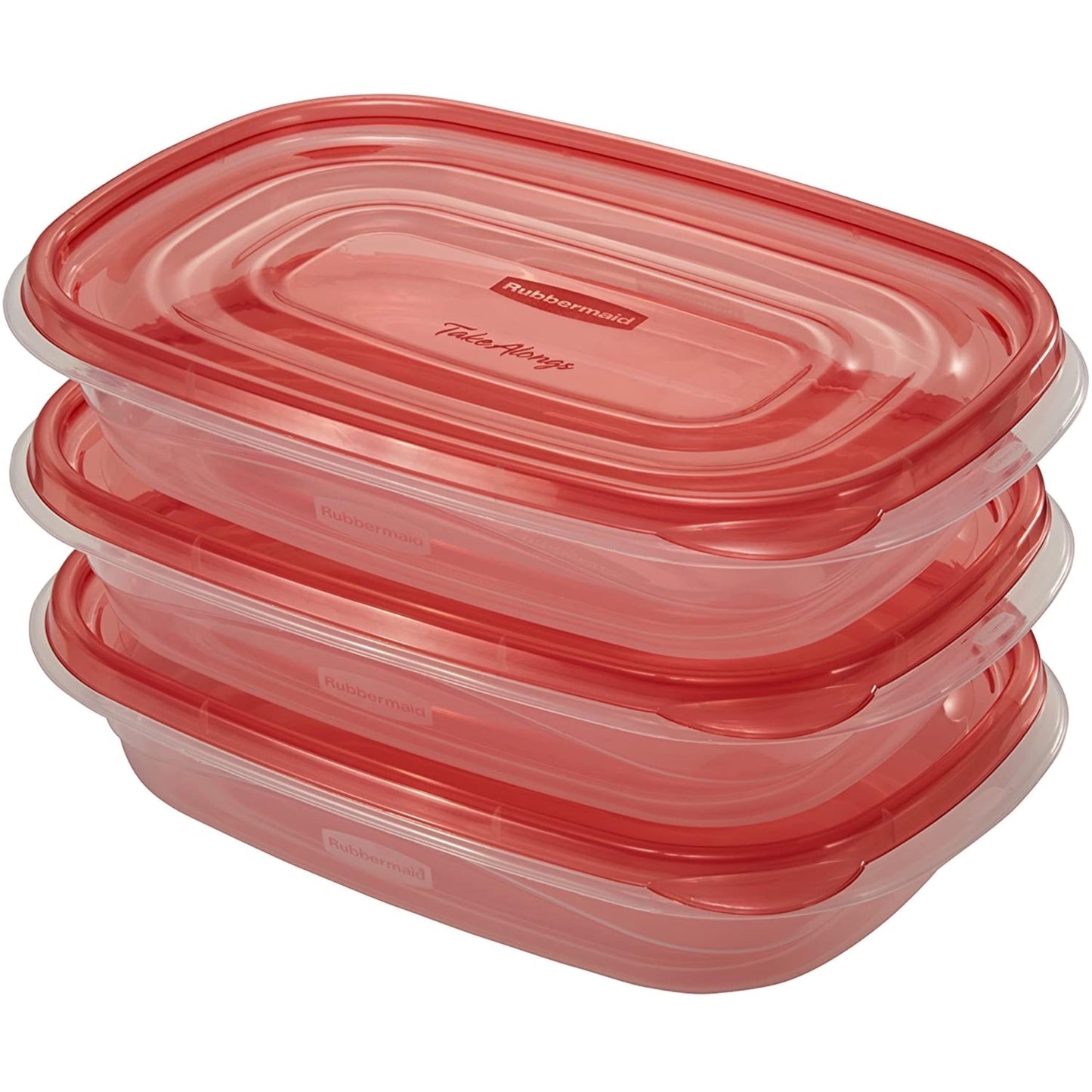 Rubbermaid 7f55retchil Takealongs Food Storage Rectangle Containers, 4 Cup Capacity