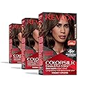 Revlon Colorsilk Beautiful Color Permanent Hair Color, (OLD VERSION) 47 Medium Rich Brown (Pack of 3)