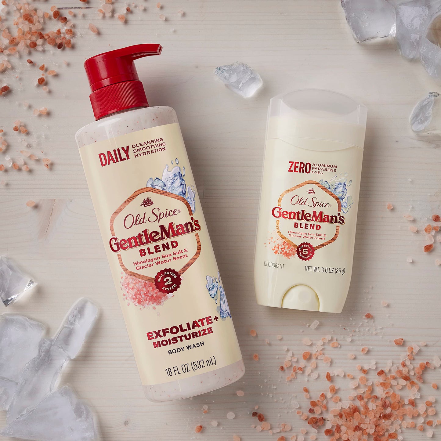 Old Spice Gentleman's Blend Exfoliating Body Wash, Himalayan Sea Salt, 532 ml