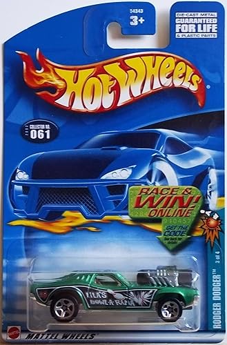 Hot Wheels 2002 061 61 Spares N Strikes Series # 3 of 4 Rodger Dodger Green