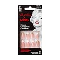 Marilyn Monroe x KISS Limited Edition Glue-On Nails, 28 Fake Nails, Gel Nail Glue Net Wt. 2g (0.07 Oz.), Mini Nail File, Wooden Manicure Stick Beauty & Personal Care KISS