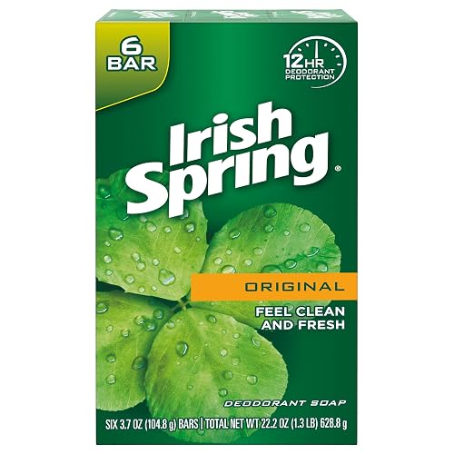 Irish Spring Deodorant Soap 3.75 Ounce (6 Bar)