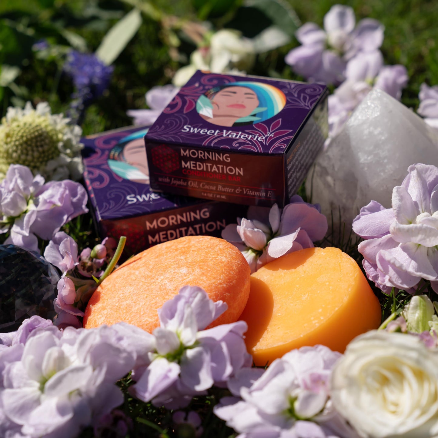 Sweetvalerie34 Shampoo & Conditioner Bar Set - Made with Organic Ingredients - Hydrating, Promotes Hair Growth, Anti-Frizz - All Hair Types