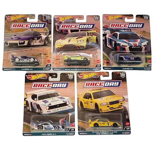 Hot Wheels Car Culture 2023 Race Day Complete Set of 5 Diecast Vehicles from FPY86-959D Release Bundle