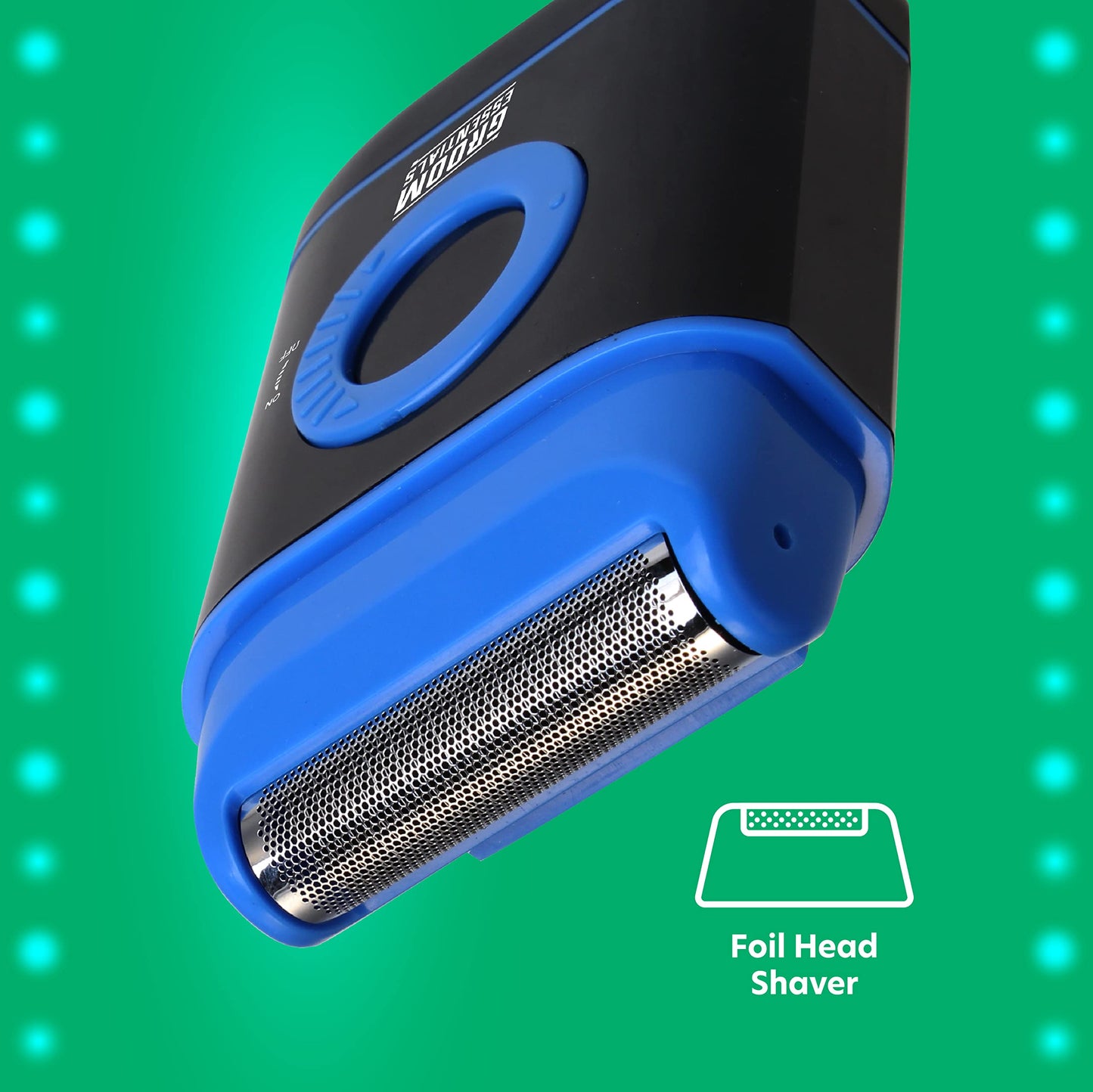 ChargeWorx Travel Foil Shaver for Men, Cordless Electric Razor with Pop-Up Precision Trimmer, Lightweight Battery-Operated Face Shaver for Sensitive Beauty and Personal Care CHARGEWORX