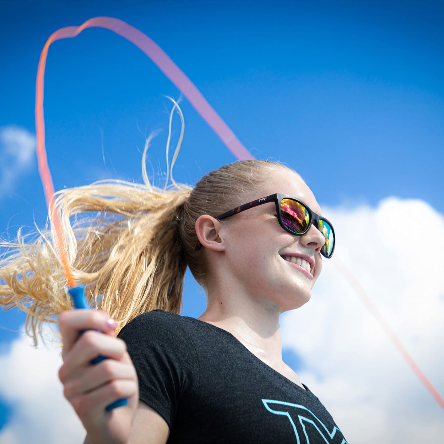 TYR Women's Carolita Lifestyle Sunglasses Polarized Cat Eye, Smoke/Black, One Size