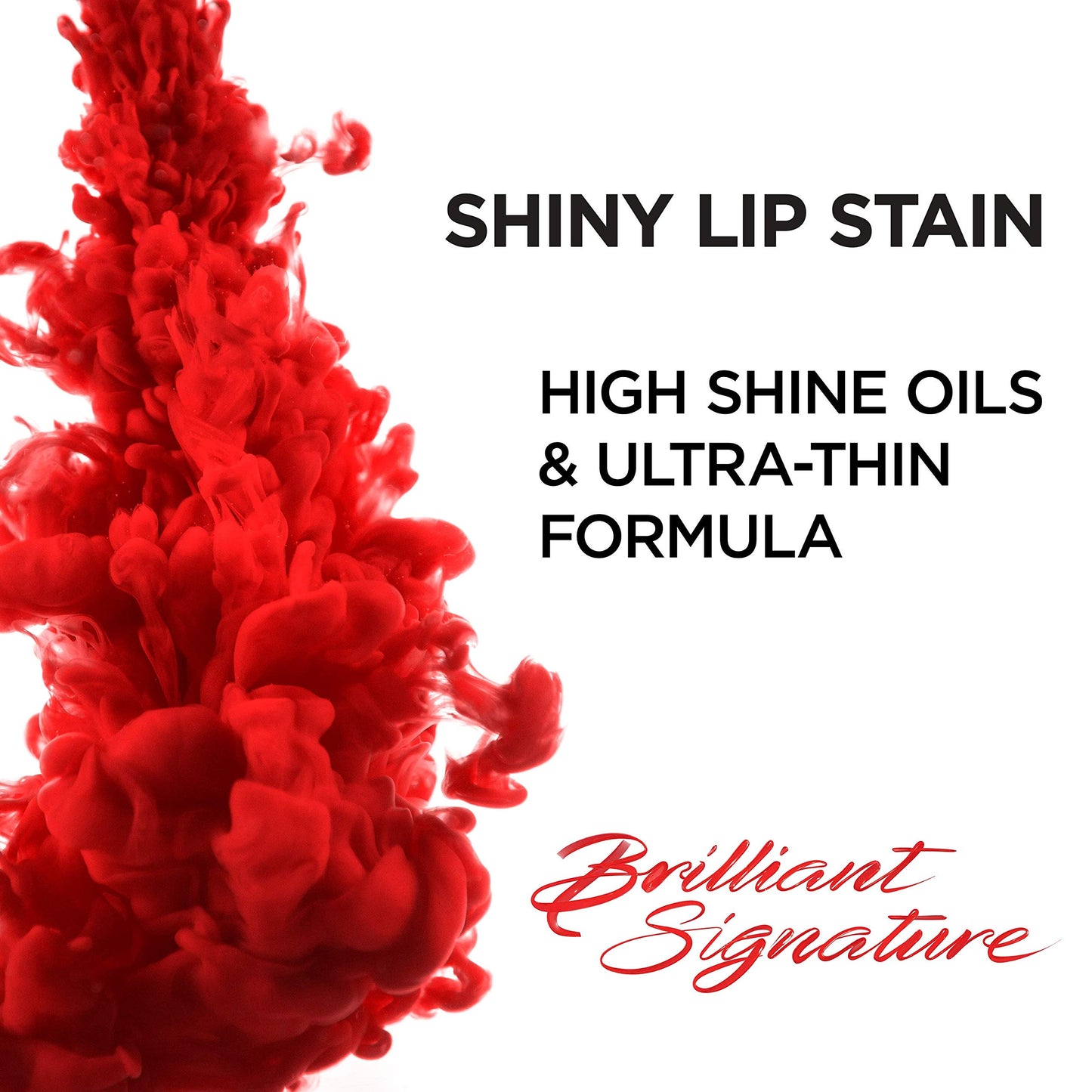 L'Oreal Paris Brilliant Signature Shiny Lip Stain Lipstick, Be Uncontrollable 0.21 Fl Oz.