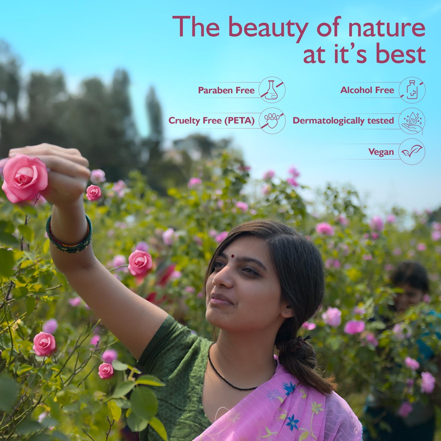 Dabur Gulabari Premium Rose Water Face Toner - 400ml | No Paraben | Alcohol Free | Cleanses, Hydrates & Moisturises | Balances & Restores Skin's pH