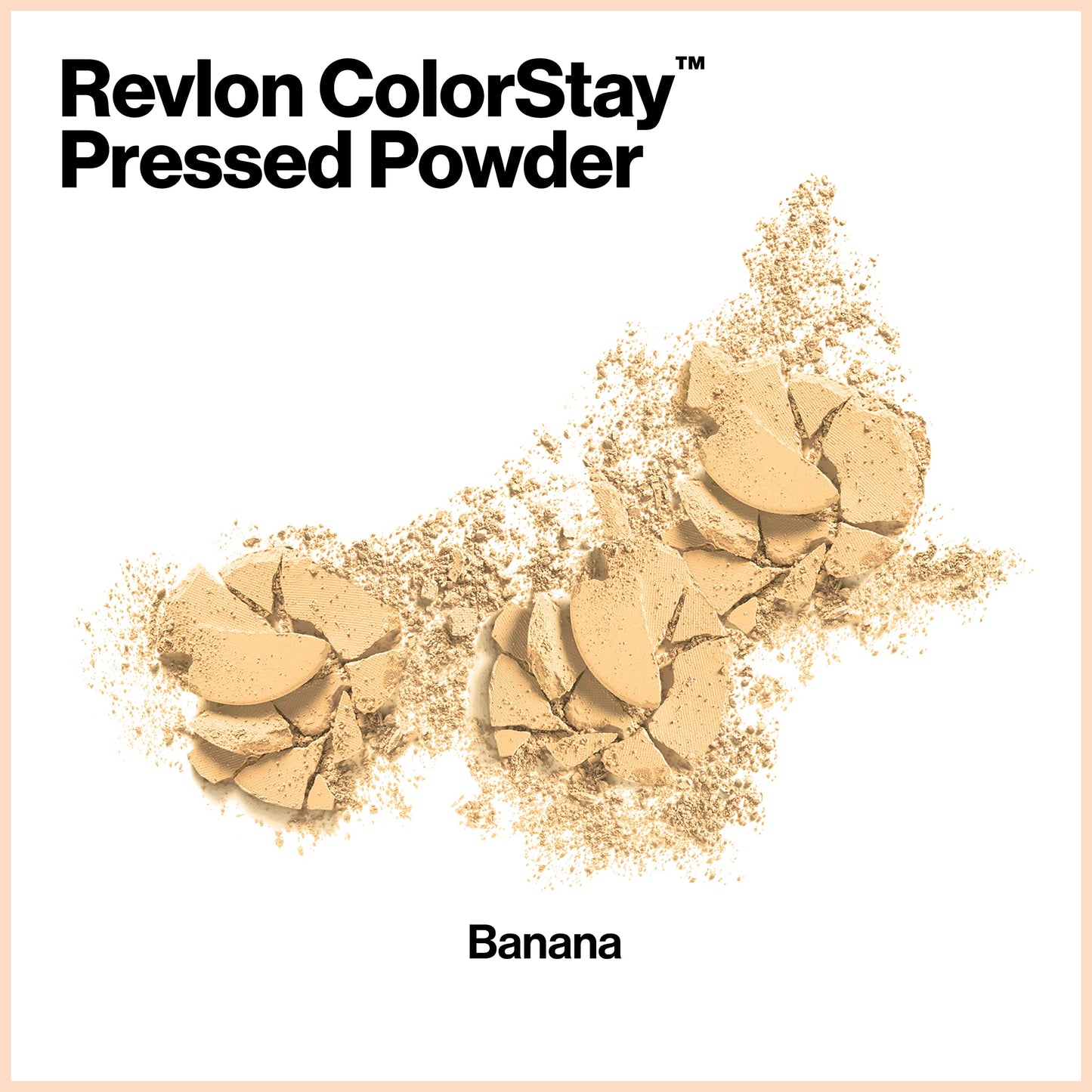 Revlon ColorStay Pressed Powder Face Makeup, Longwearing, Fragrance-Free, Noncomedogenic, 100 Banana, 0.3 oz