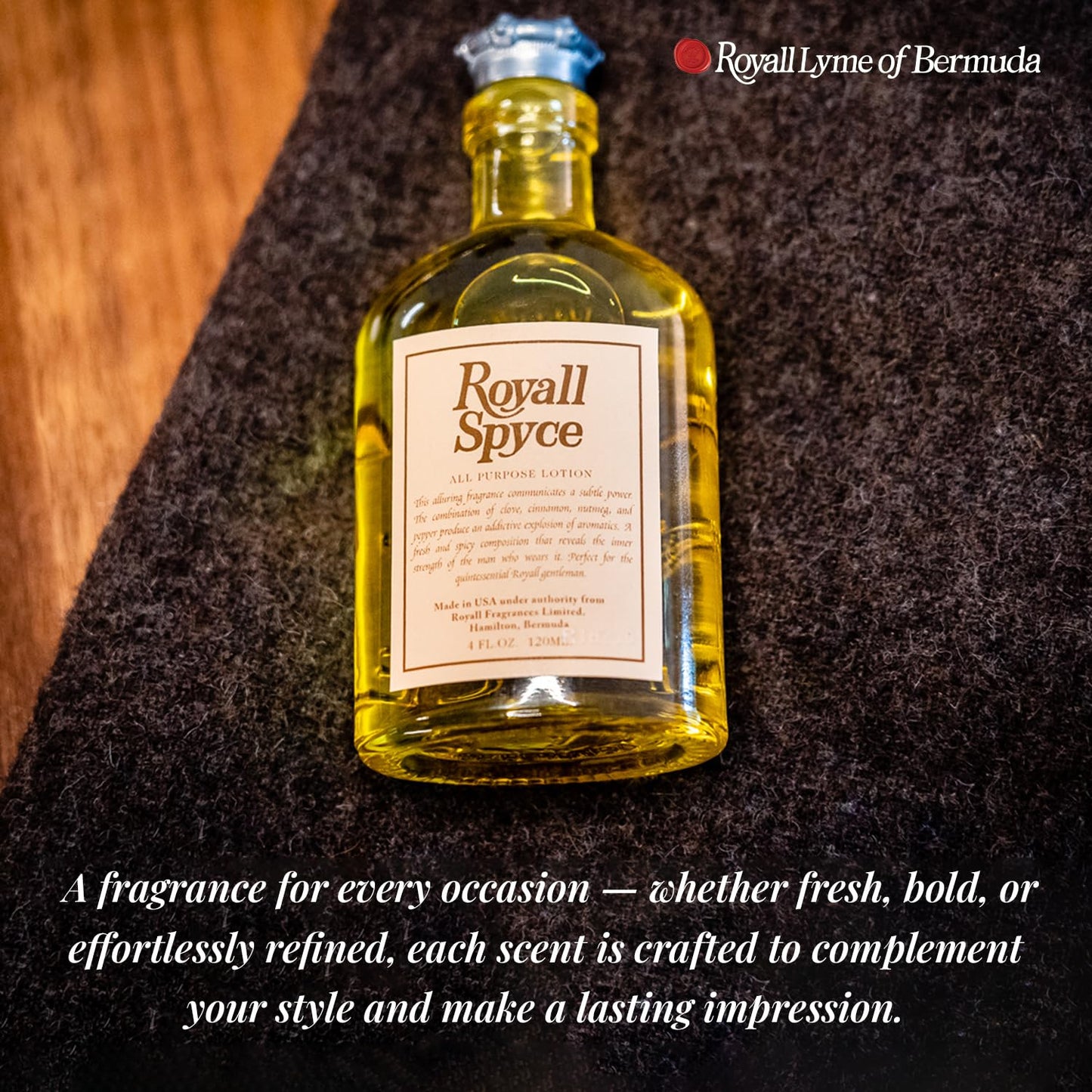 ROYALL SPYCE, Men's Heritage Cologne, Warm Spiced Fragrance - 4 oz Spray/Splash