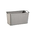 ClosetMaid 1629 Wide Wire Frame Fabric Bin, Dark Gray