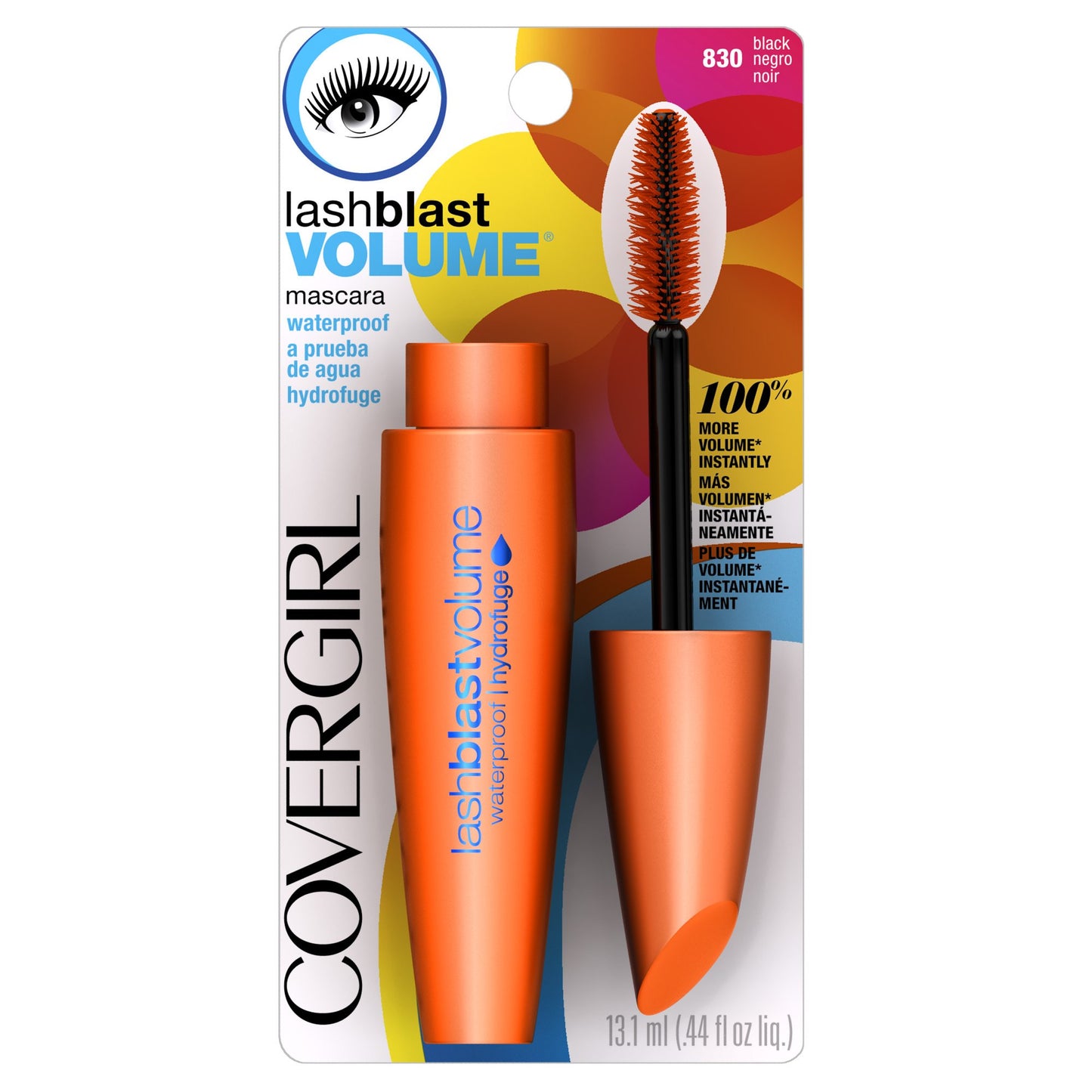 CoverGirl LashBlast Waterproof Mascara, Black 830, 0.44 - Ounce Packages (Pack of 3)