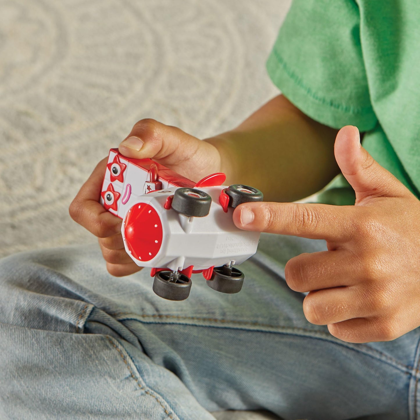 hand2mind Numberblocks Six to Ten Mini Vehicles – Race Car & Action Figure Set, Preschool Math Counting Toys & Toddler Learning Activities