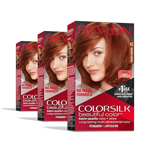 Revlon Colorsilk Beautiful Color Permanent Hair Color, (OLD VERSION) 31 Dark Auburn (Pack of 3)