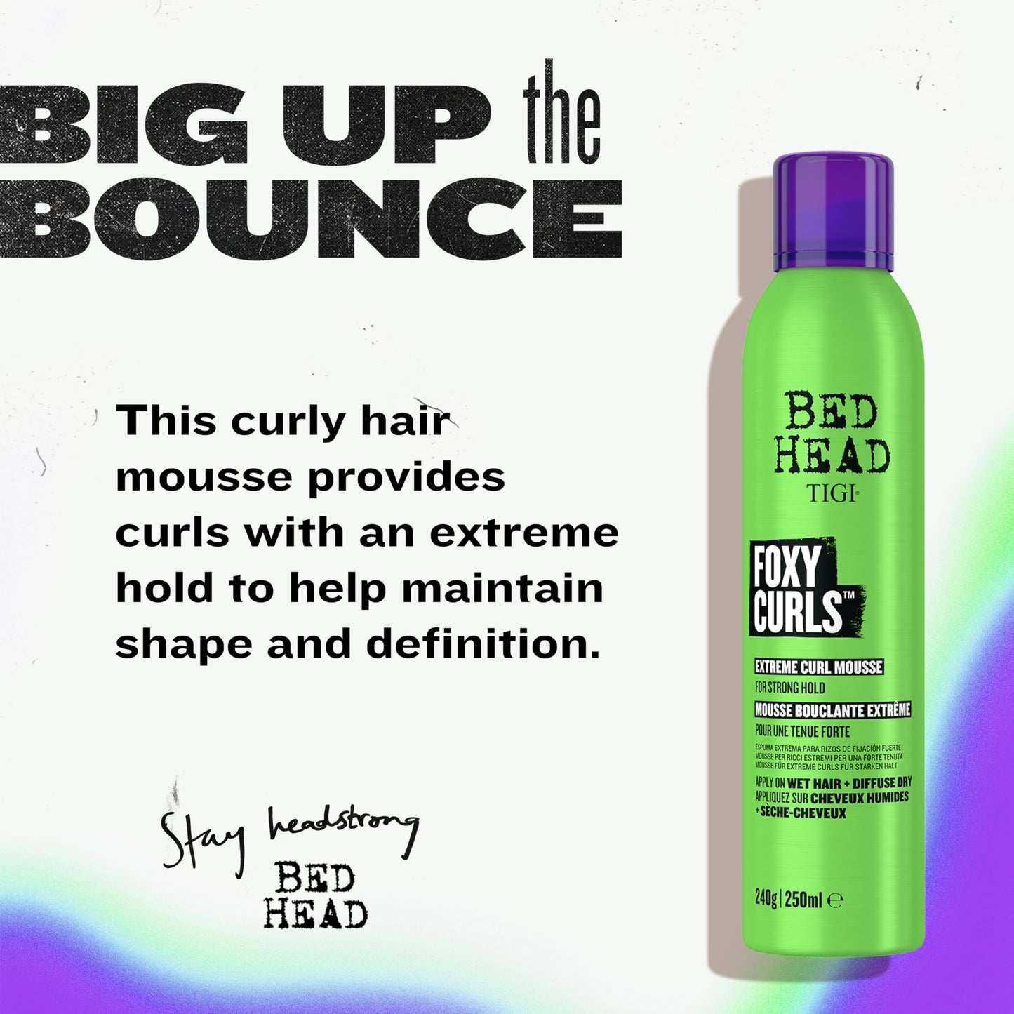 TIGI Bed Head Foxy Curls Curly Hair Mousse for Strong Hold 8.4 oz