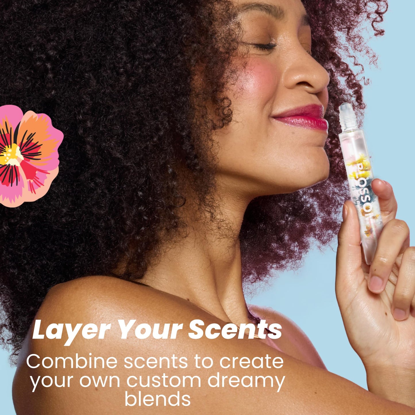 Blossom Roll on Perfume for Women Alcohol Free Rollerball Perfume Oil with Essential Oils, Infused with Real Flowers, Made in USA, 0.20oz (Vanilla