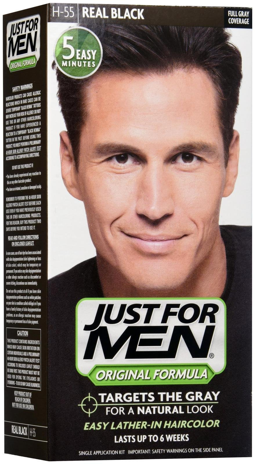 Just For Men Shampoo-In Hair Color - Real Black
