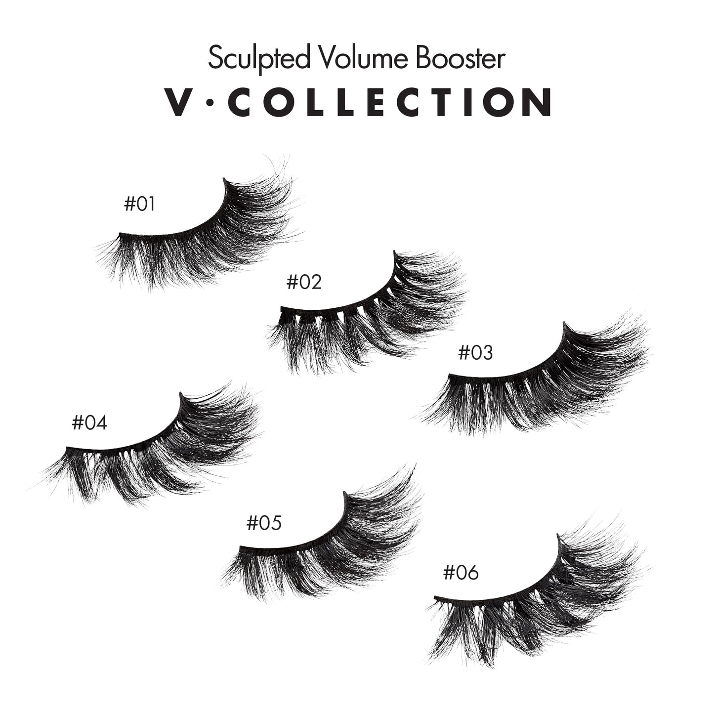 i-ENVY Fales Lashes, V-Shaped Volume Strip Lashes Dramatic Spiky Trendy Extension Soft Reusable Eye Lashes, Cat Eye Fluffy Fake Lashes (06)
