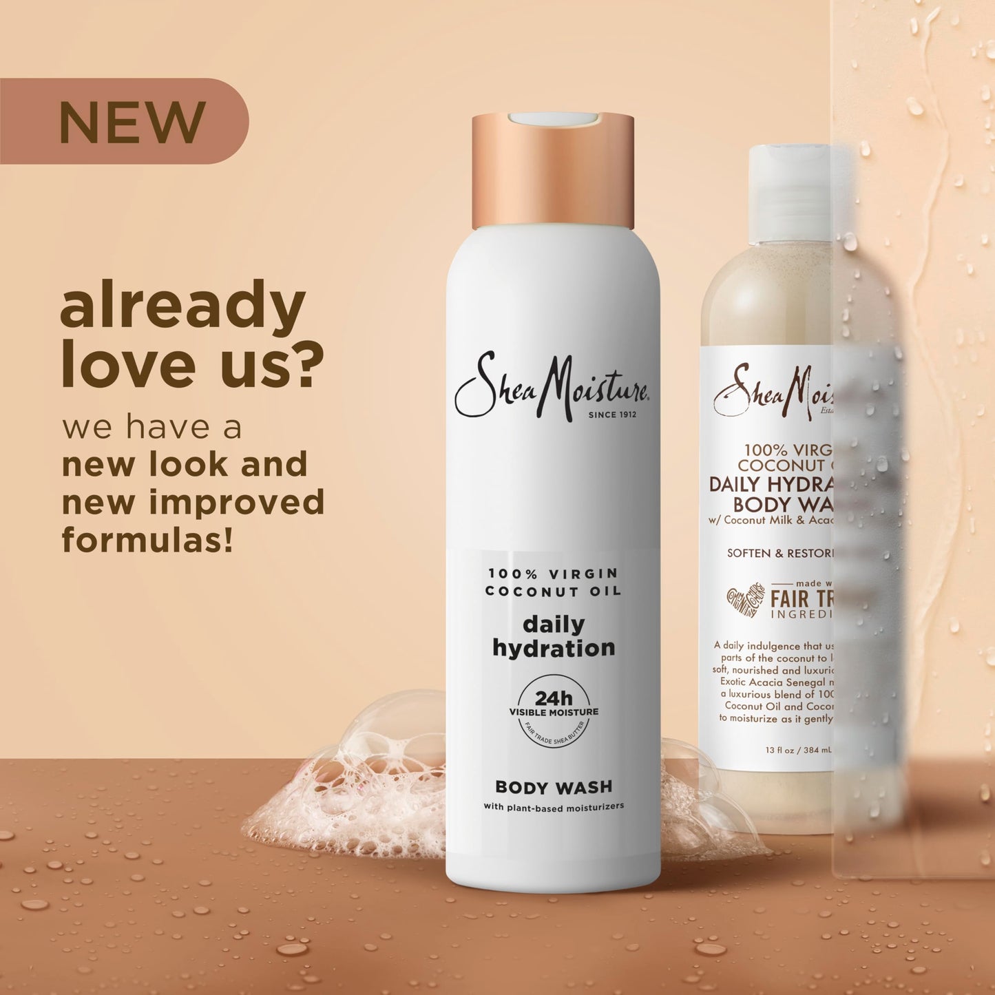 SheaMoisture Virgin Coconut Oil Body Wash Nourish and Replenish Skin Daily Hydrating body wash for 24H Visible Moisture for Healthy, Glowing Skin 18