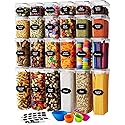 Airtight Food Storage Container Set - 24 Piece, Kitchen & Pantry Organization, BPA-Free, Plastic Canisters with Durable Lids Ideal for Cereal, Flour…