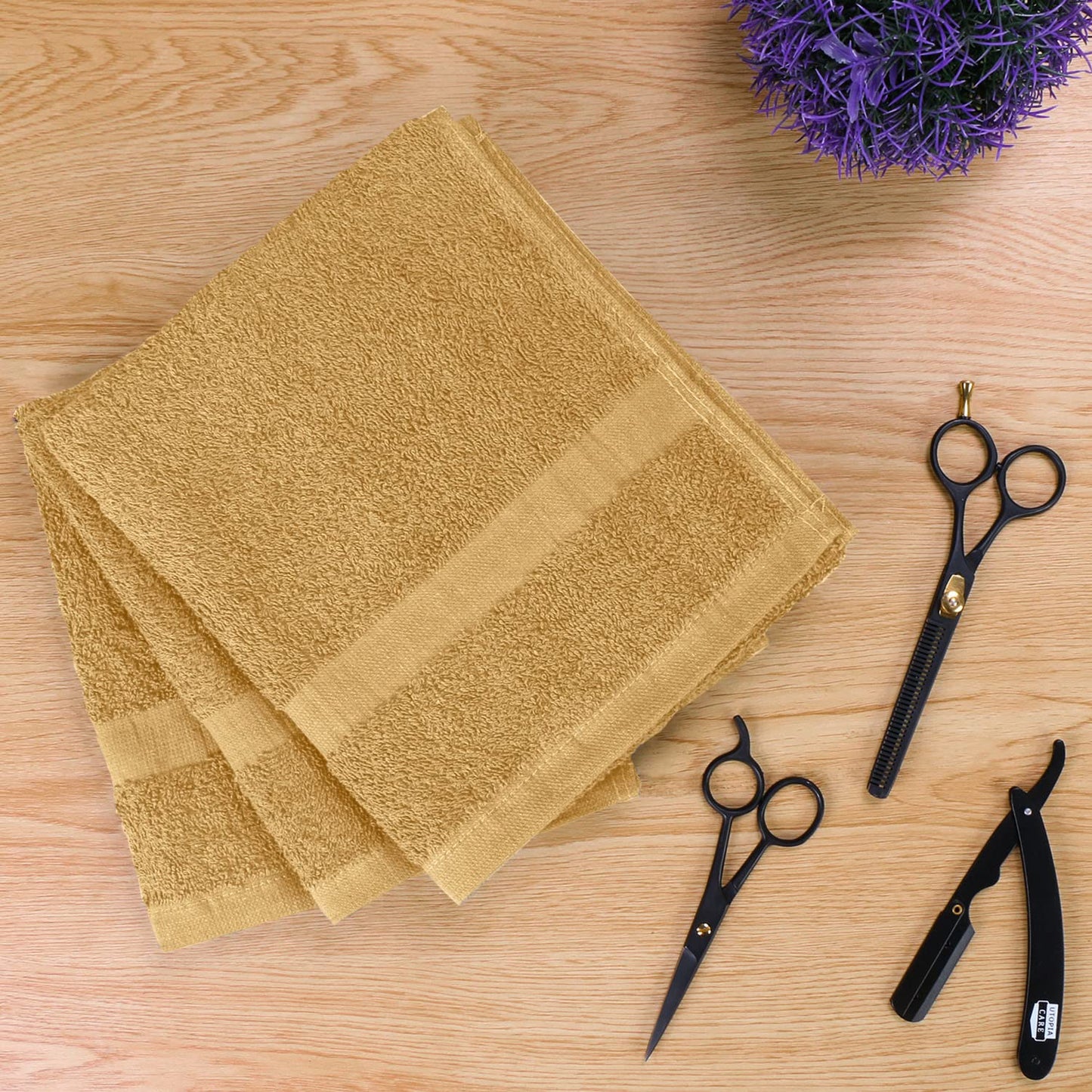 Utopia Towels, Salon Towel, Pack of 96, Not Bleach Proof, 16 by 27 Inches, Highly Absorbent Cotton Towels for Hand, Gym, Beauty, Spa, and Home Hair Beauty and Personal Care Utopia Towels