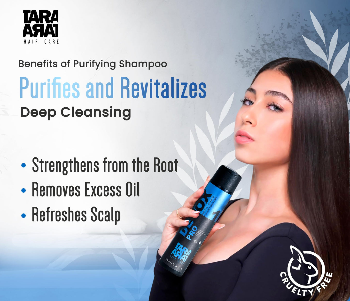 TARA HAIR CARE Detox Pro Treatment Set: Purifying Shampoo, Repair Conditioner, and Neutralizing - Sulfate Free, Color Safe Hair Shampoo