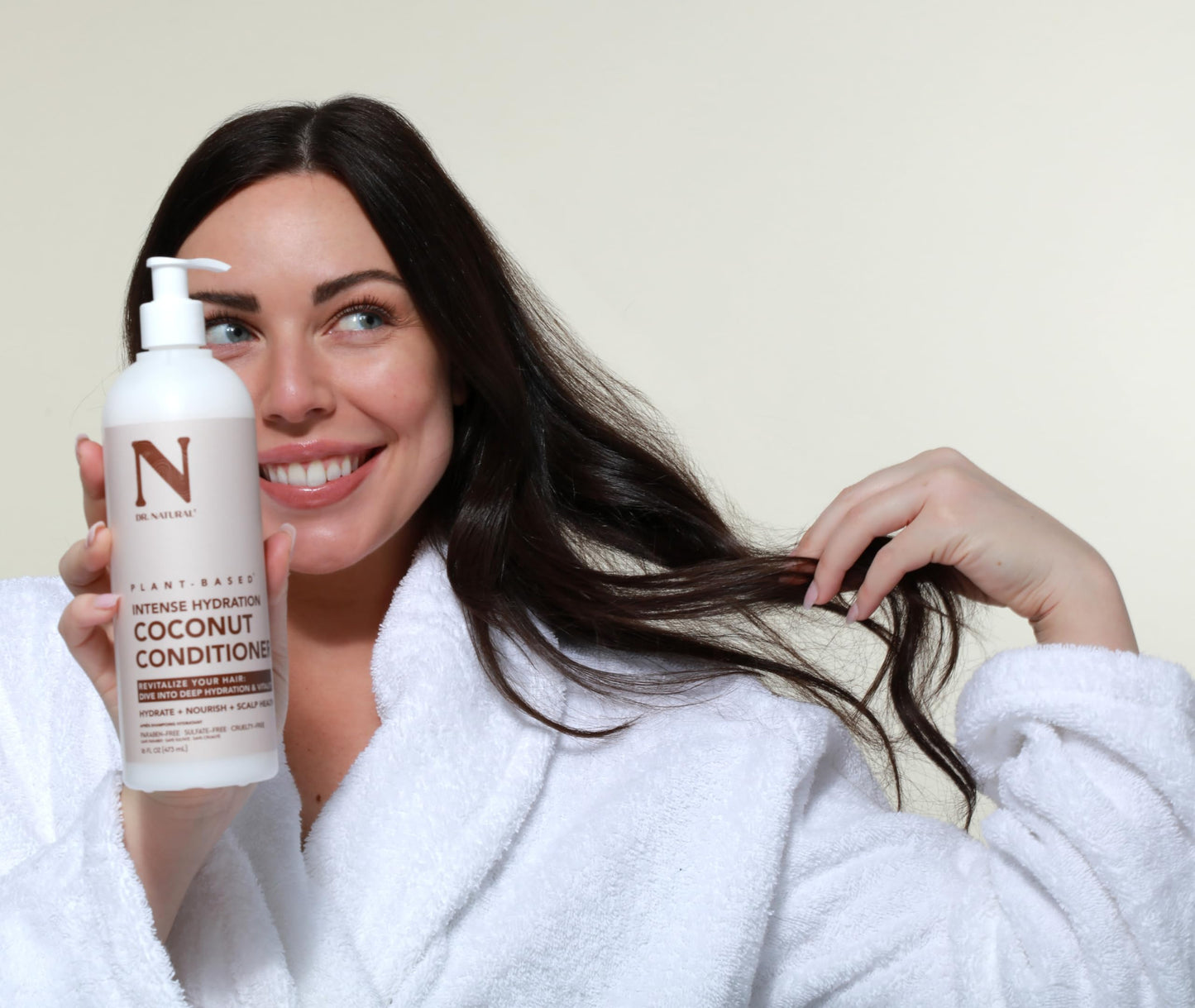 Dr. Natural Intense Hydration Coconut Conditioner - Hydrating Conditioner for Women and Men with Shea Butter - Frizz Control and Hair Growth - 473 ml