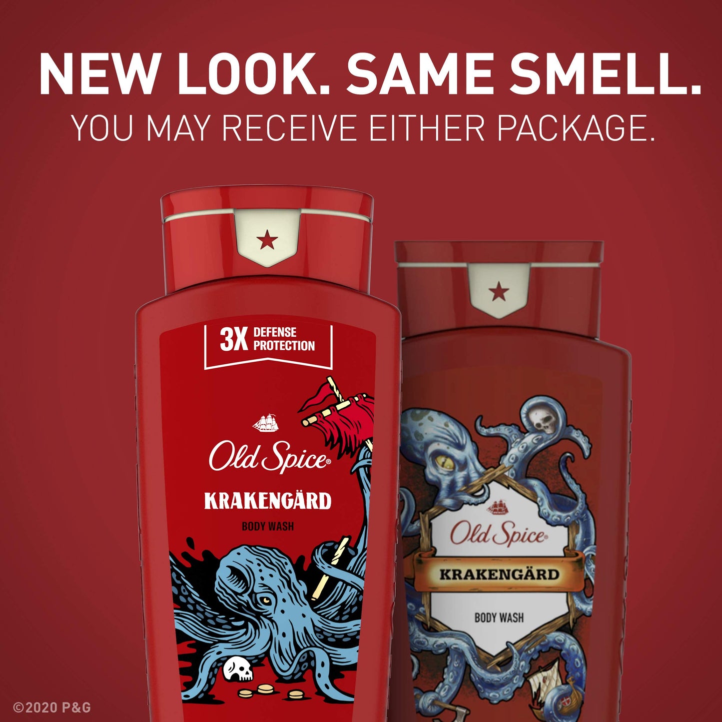 Old Spice Body Wash for Men Wild Collection Krakengard Scent Pack Of 4, citrus, 21 Fl Oz