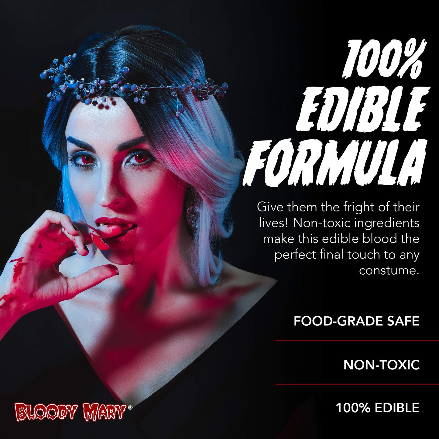 Bloody Mary Professional Fake Stage Blood, Body Paint Makeup .25 oz