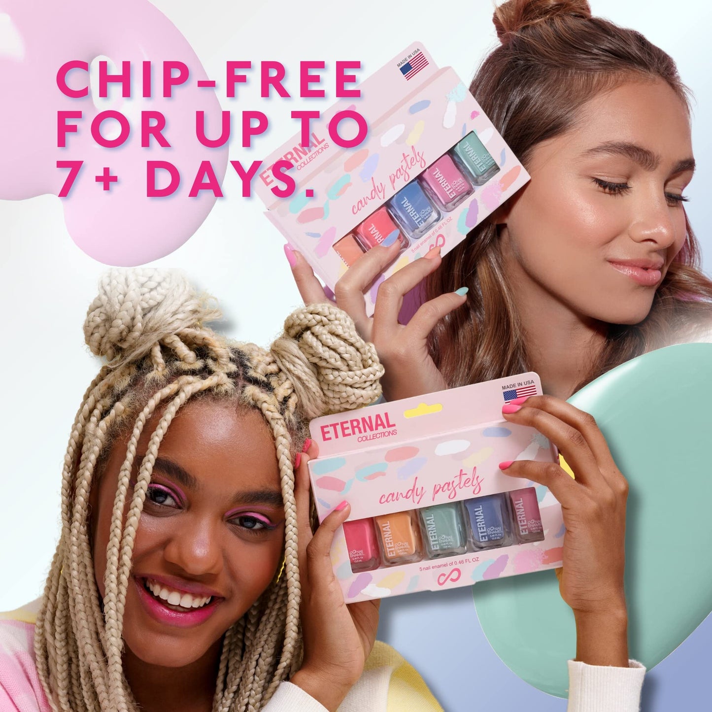 Eternal Pastel Nail Polish Sets for Women (CANDY PASTELS) - Pastel Nail Polish Set for Girls - Long Lasting & Quick Dry Nail Polish Set for Home DIY