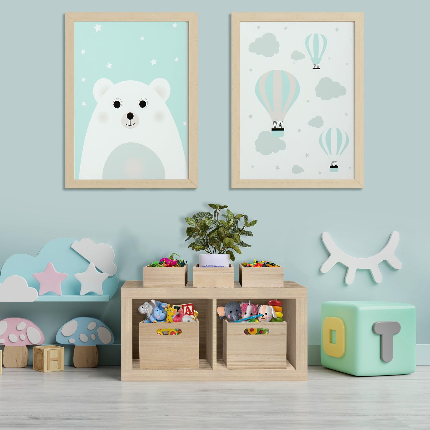 Sorbus Unfinished Wood Crates - Organizer Bins, Wooden Box for Pantry Organizer Storage, Closet, Arts & Crafts, Cabinet Organizers, Containers…