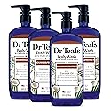 Dr Teal's Body Wash with Pure Epsom Salt, with Coconut Oil, 24 fl oz (Pack of 4)