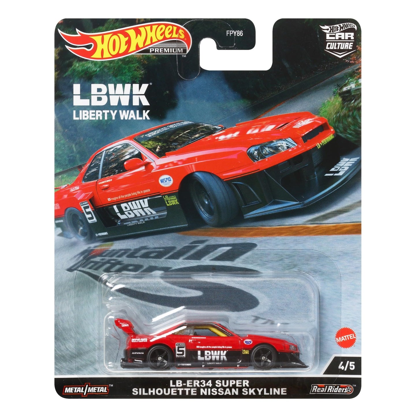 Hot Wheels Car Culture Circuit Legends Vehicles for 3 Kids Years Old & Up, Premium Collection of Car Culture 1:64 Scale Vehicles