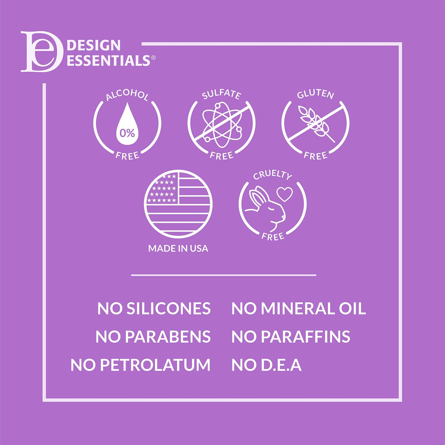 Design Essentials Agave & Lavender Sulfate-Free Moisturizing Shampoo, Nourishing Botanical Blend with Agave and Lavender to Soften & Strengthen Hair