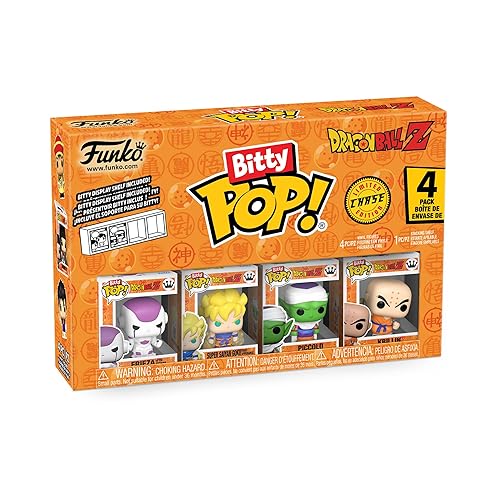 Funko Bitty POP Dragon Ball Z - Frieza, 4-Pack and A Surprise Mystery Mini Figure - 0.9 Inch (2.2 Cm) - Dragon Ball Collectable - Stackable Display…