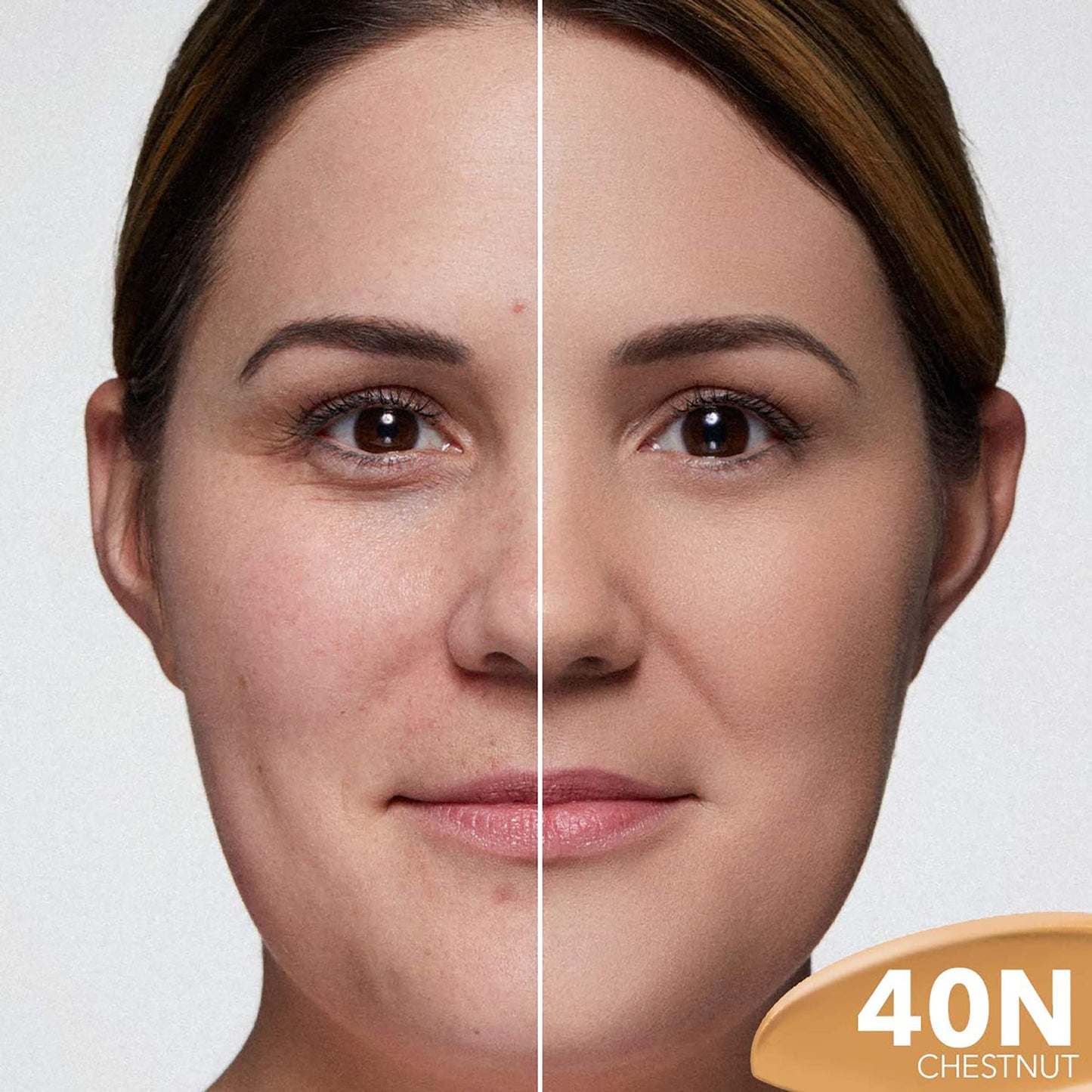 Dermablend Smooth Liquid Foundation with SPF 25, 1 Fl. Oz, 40N Chestnut, For Medium Skin with Neutral Undertones