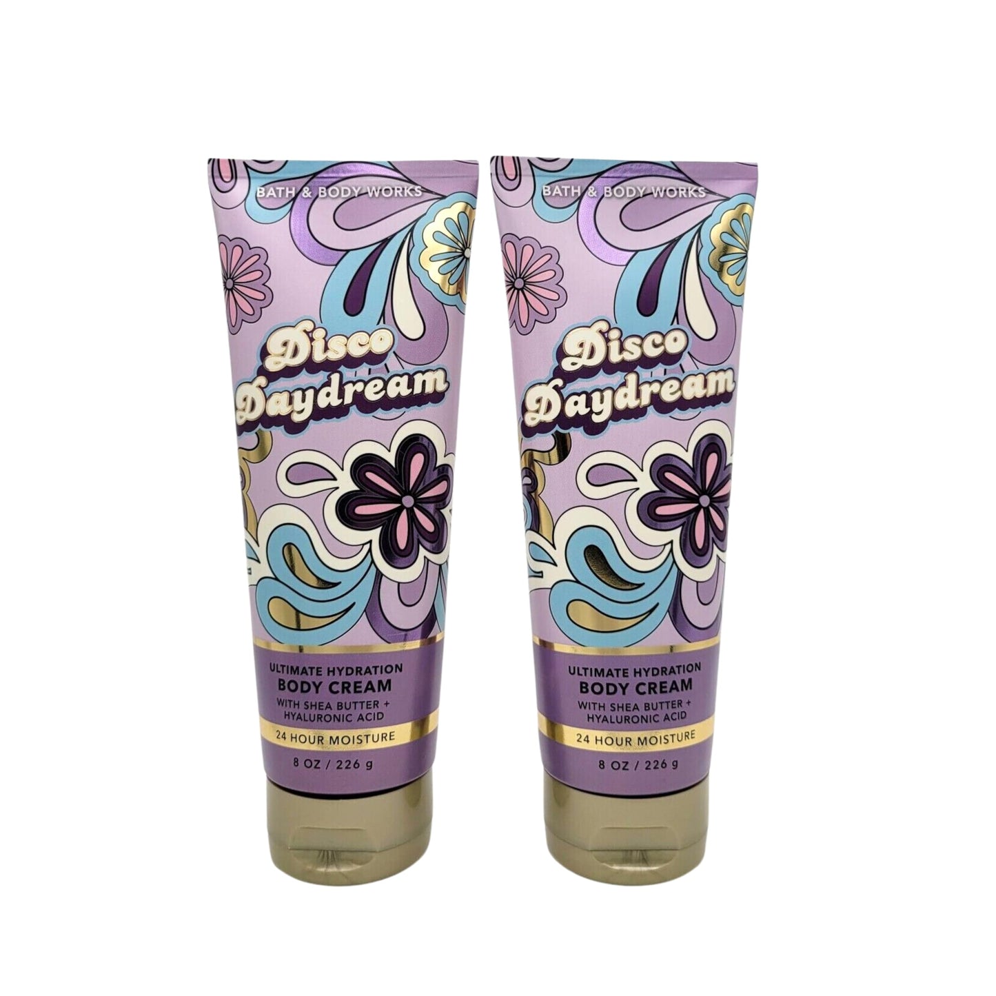Bath & Body Works Body Cream, Gift Set of 2, 8oz Each (Disco Daydream)