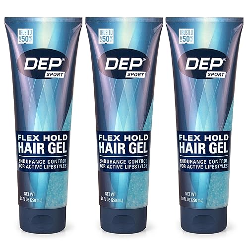 DEP Sport Endurance Hair Styling Gel, 9.8 Ounce (Pack of 3)